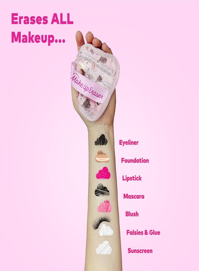 Makeup Eraser The Original MakeUp Eraser 7-Day Set, Erase All Makeup with Just Water, Including Waterproof Mascara, Eyeliner, Foundation, Lipstick, Sunscreen, and More! Ballet Core, 7ct. - Image 4